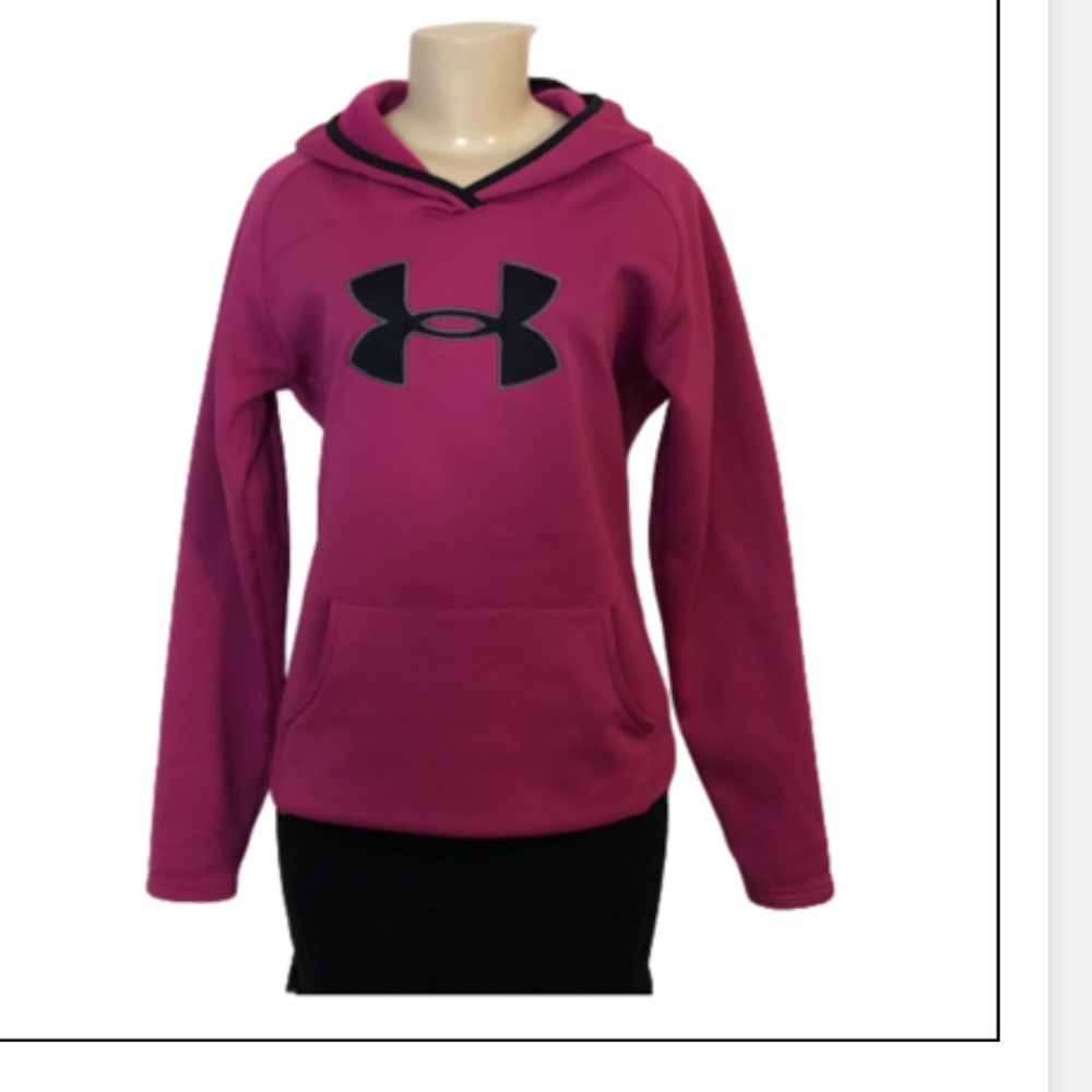 UNDER ARMOUR PIMK BLACK HOODIE SIZE M